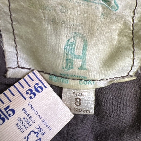 DRIZA-BONE Australian Brown Oilskin &‎ Cotton Deluxe Riding Coat-Size 8 Cowboy - Picture 10 of 12